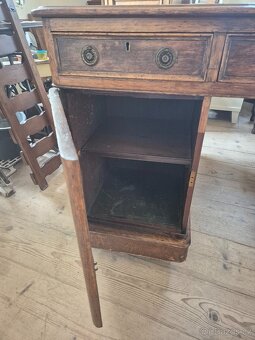 Anglický viktoriánský psací stůl - Oboustranný - 16