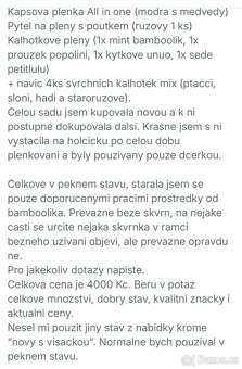 Látkové pleny - velký set - 16