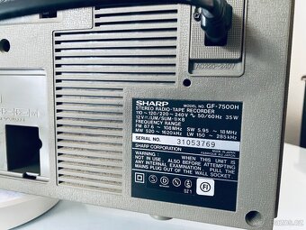 Radiomagnetofon Sharp GF 7500, rok - 16