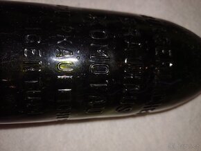 Pivni láhev KOMOTAU včetně patentniho uzávěru.Lékárnická láh - 16