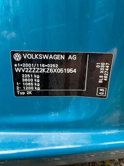 Prodám Volkswagen Caddy life 1.9 TDI 77kw - 16