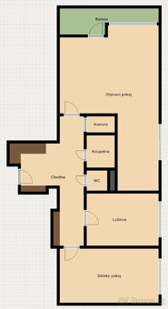 BYT 3+kk 70m2 +balkón, sklep; Veverská Bítýška, Brno-venkov - 16