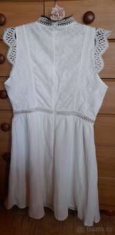 Dámské bílé krajkové letní šaty - NOVÉ - 16