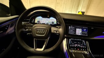 Audi Q8 50TDi, 210kW, tažné, night,, laser, 360, kůže - 16