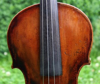 Staré 4/4 německé housle z19ho století dle Andrea Borelli - 16