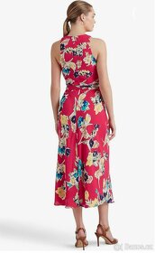 Letní květované nevšední midi šaty Ralph Lauren, vel. 38 - 16