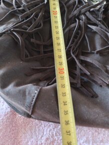 kožená kabelka,vintage kožená taška,menší taška - 16