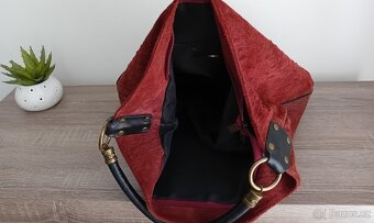Genuine Leather Italy dámská velká hobo kabelka kožená - 16