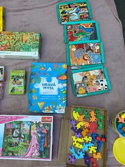 Obří sbírka puzzle (princezny, i dřevěné, Krtek, Disney.. - 16