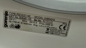 Automatická pračka Gorenje W 6543/S - 16