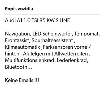 A1 S-line Tfsi sportback 85kw 8/2019 65.000km 5 dveri - 16