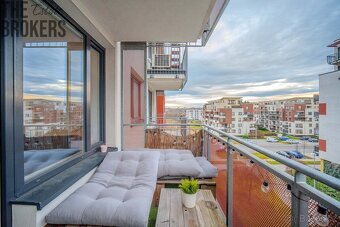 Prodej bytu 2+kk, 54,3 m2, balkon, garážové stání, novostavb - 16