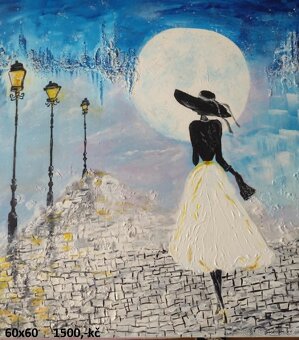 Obrazy - ručně malované ,akryl na plátně - 16