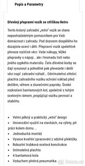 Dřevěný zahradní vozík - 16