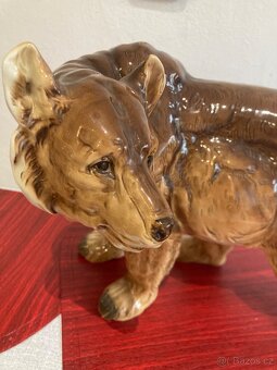 Velký porcelánový medvěd Grizzly - 16