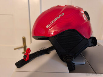 dětské sjezdové lyže + lyžáky + helma - 16