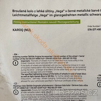 NOVÉ KAROQ R19 VEGA ČERNÉ ODPOČET DPH - 16