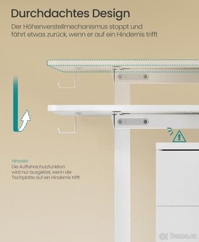 Nový elektrický výškově nastavitelný PC stůl s pamětí výšky - 16