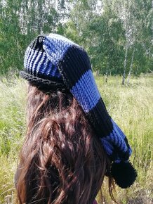 .Nová pletená mega dlouhá čepice - 16