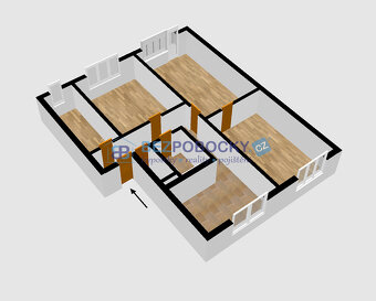 Prodej bytu 3,5+1 (73 m²)  – Hodonín, Bažantnice - 16