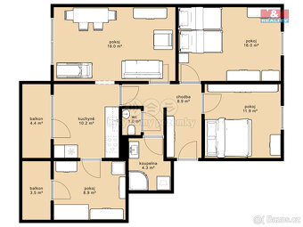 Prodej bytu 4+1, 80 m², Bednáreček - 16