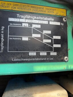 Vysokozdvižný vozík značky Mitsubishi FD70, nosnost 7 T - 16