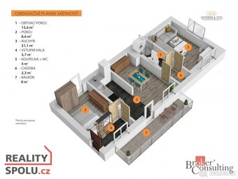Prodej, byty/2+1, 55 m2, U Hřiště 52, 25267 Tuchoměřice, Pra - 16