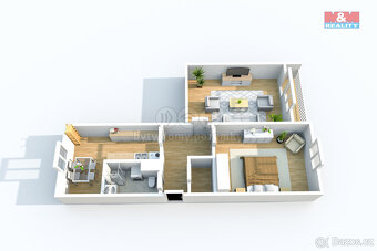Prodej bytu 2+1, 62 m², Ústí nad Labem, ul. SNP - 16