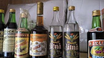 Alkohol - vodka, griotte - starý, archivní, retro alk. - 16