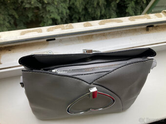 nová crossbody kabelka ČERNÁ/ŠEDÁ/ KRÉMOVÁ - 16