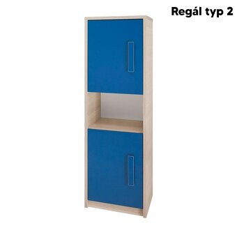 Vysoký regál (knihovna) se šuplíkem - 16