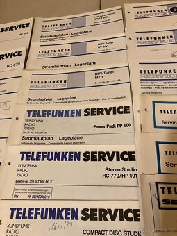 TELEFUNKEN HIFI originální servisní schéma a manuály 65ks - 16