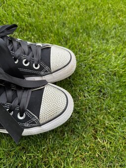 Luxusní, černé tenisky Converse s kamínky Swarovski - 16