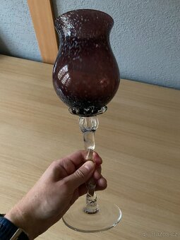 Velká číše z hutního skla s motivem - 900 ml, 33 cm - 16