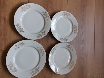 4x talíř, československý porcelán - 16
