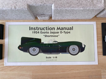EXOTO 118 Jaguar D-Type 1956 Remeš 12 hodin SandersonFlockha - 16
