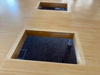 Velký oválný kancelářský stůl 320×185cm /8 osob - 16