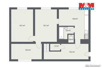 Prodej rodinného domu, 72 m² Markvarec u Hřivic - 16