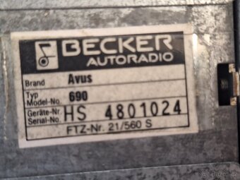 Becker avus cassette autoradio - 16