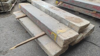 Staré kamenné schody, žulové schody, schod, 20 ks - 16