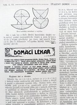 Časopisy ŠŤASTNÝ DOMOV, Rakousko-Uhersko 1911, svázaný - 16