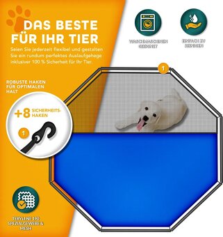 Ohrádka pro psy v.80cm, zánovní - 16