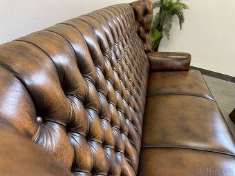 ♣Chesterfield 3+1+1 The Queen Anne ® Top "ušák" ♣ - 16