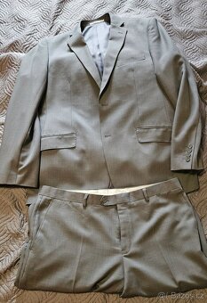 Pánský Oblek XL/XXL 58/50 Kalhoty + sako - 16