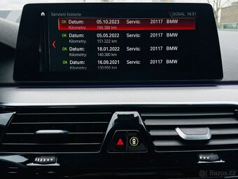 BMW Řada 5 530i G30 XDRIVE 185KW AUT LED M-PAKET SERVISKA - 16