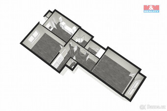 Pronájem bytu 3+kk, 79 m², Praha, ul. Nedvědovo náměstí - 16