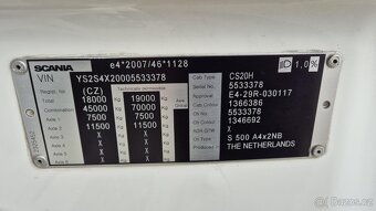 Prodám SCANIA S500 N323 NGS TOP LINE EURO 6 - 16