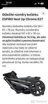 Kočárek Espiro Next Up v záruce - 16