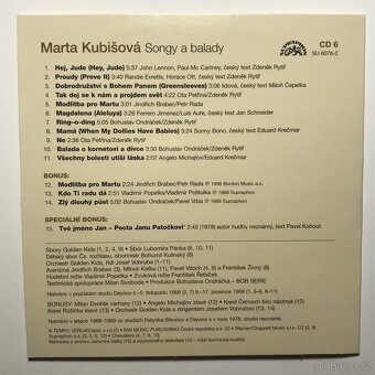 CD I. Bartošová • M. Kubišová • M. Rottrová - 16