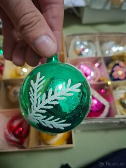 Staré retro originál vánoční ozdoby - 16